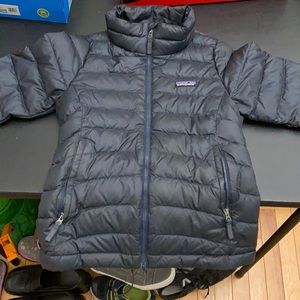 Girls Patagonia navy blue